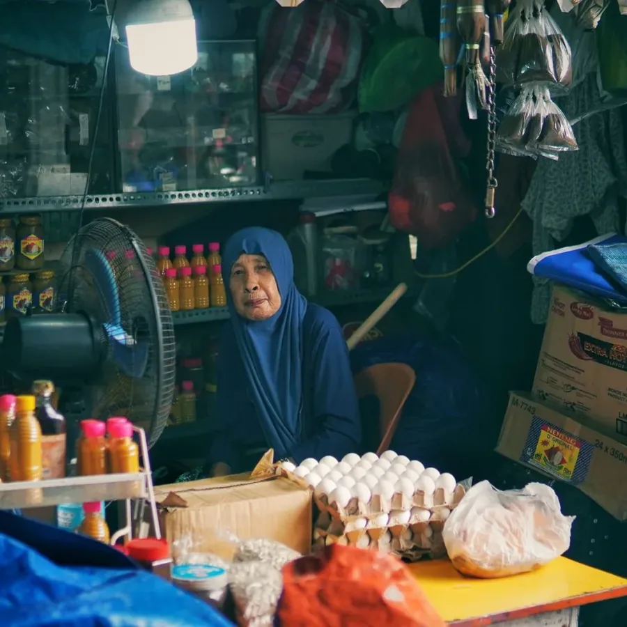Quầy rau củ tươi